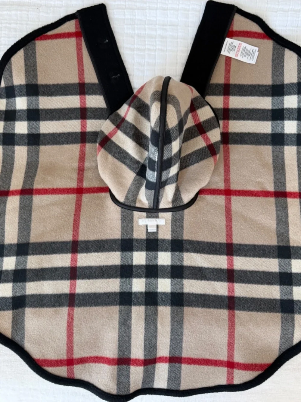 Hooded Burberry coat